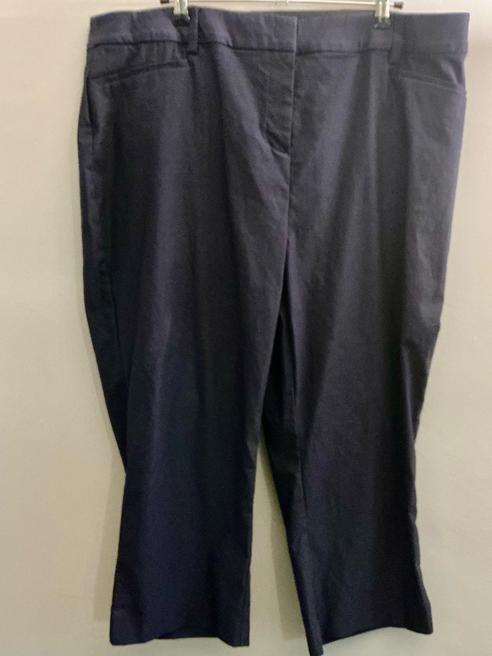Lane Bryant Navy Blue Career Capri Pants Size 20 Stretch Cropped